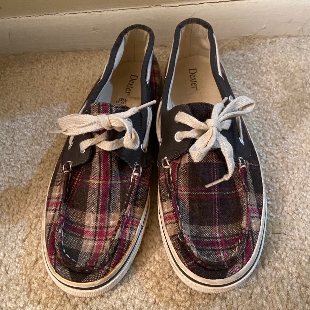Women’s boat shoes plaid